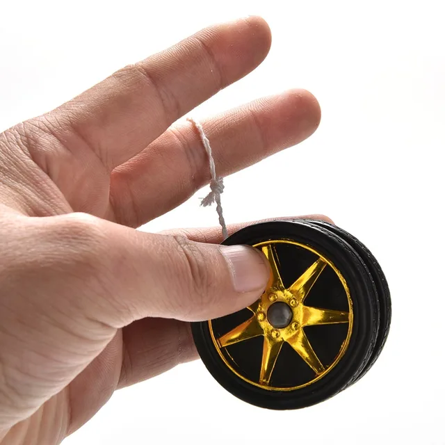 1 Pc Yo-Yo Kids Magic Juggling Toys Wheel Shape Design Yoyo Ball Electroplating YoYo Ball Bearing String Babies Toy Gift 3