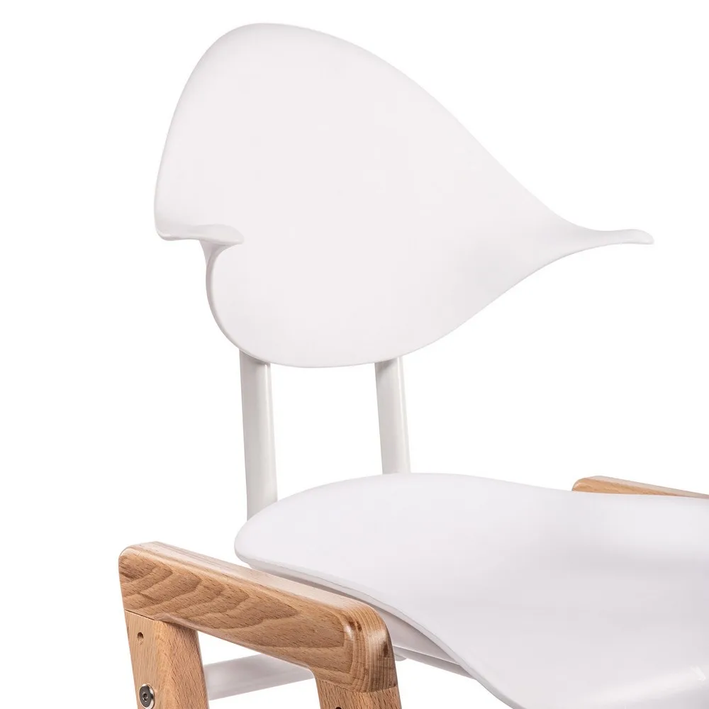 Highchairs Happy Baby ECOLUX high chair for children feeding for boys and girls for baby Table Newborn Wood white