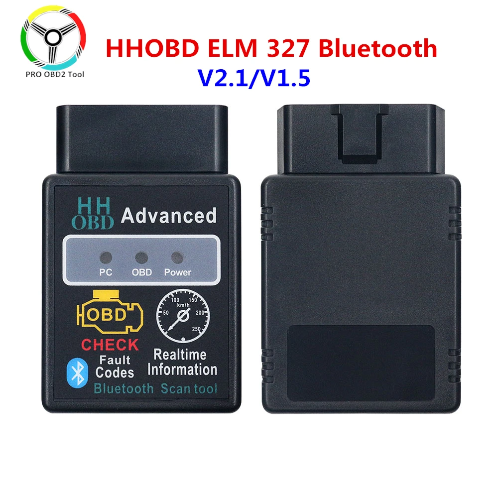 Диагностический сканер HHOBD ELM327 V2.1 V1.5 Bluetooth ELM 327 OBD2 CAN-BUS HH OBD для Android и Windows систем |