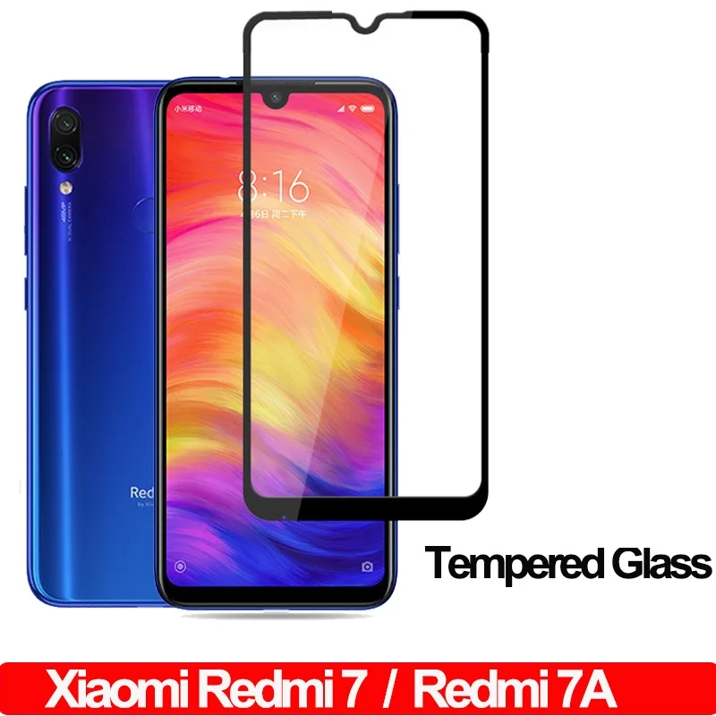 

Full Tempered Glass on the Redmi 7 7A 8 8A 9 9A 9C Glass For Xiaomi Redmi Note 7 8 9 Pro 9S 8T Screen Protector Protective Film