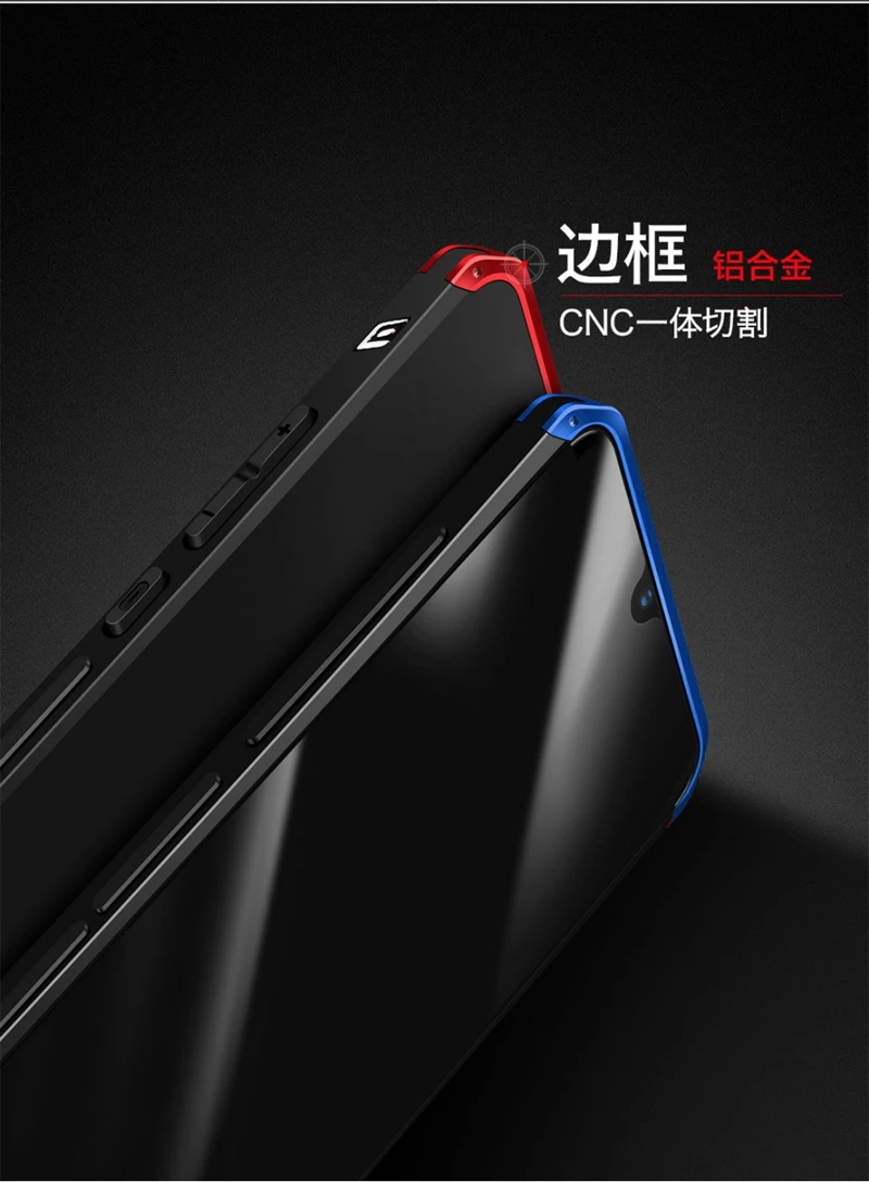 Ударопрочный металлический корпус для Xiaomi Redmi Note 8 Pro, чехлы Note8, жесткий алюминиевый Гибридный чехол для ПК для Redmi Note 8, задняя крышка