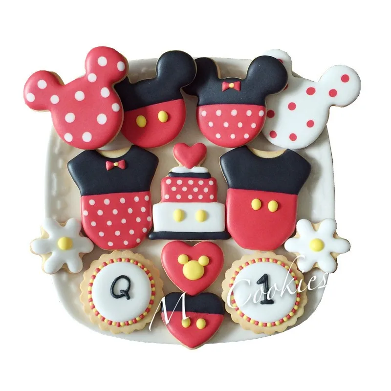 3pcs Mickey Cookie Cutter Fast Shipping Stainless Steel Cut Biscuit Mold Cooking Tools Set Vegetable Chopper Kitchen Accessories  (4)