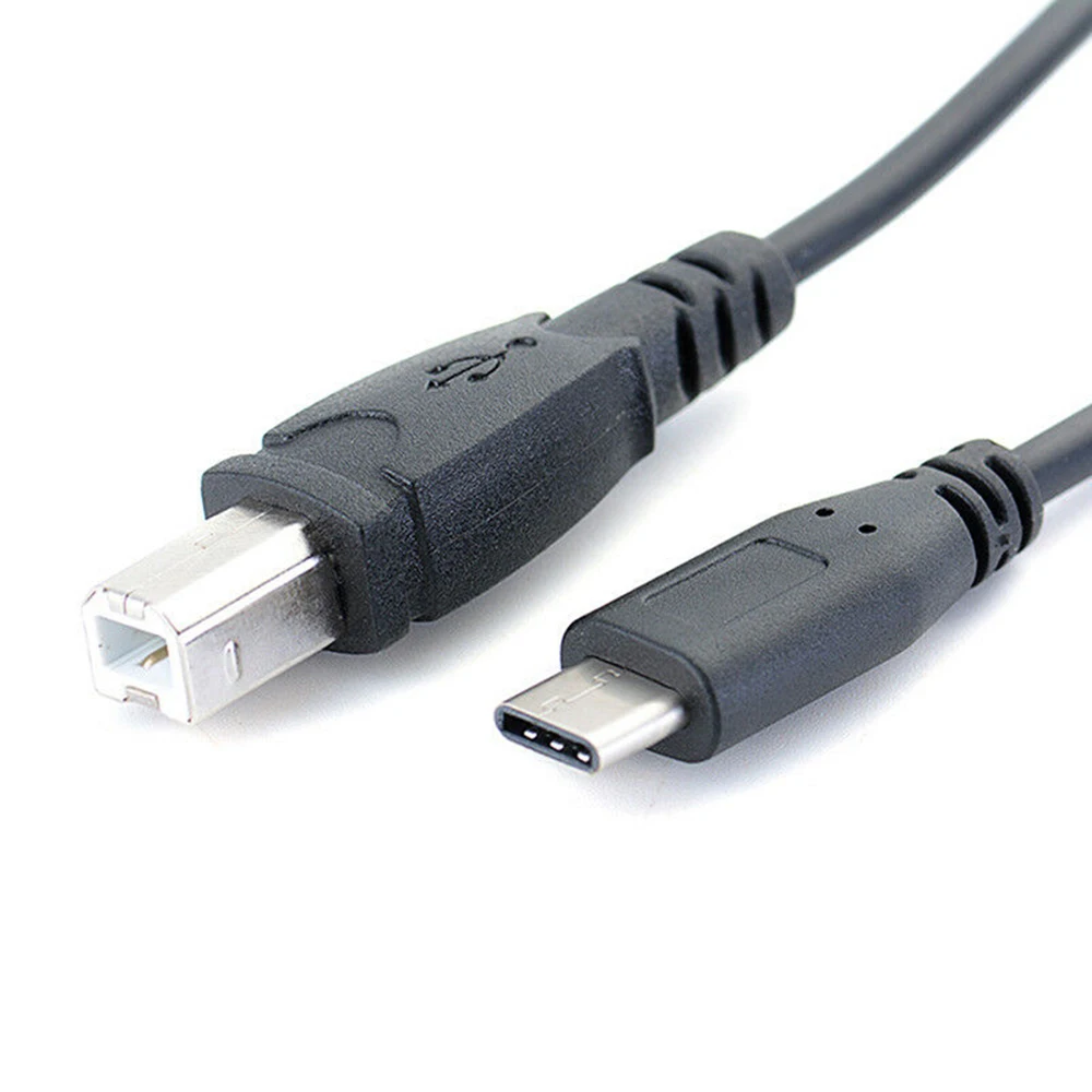 1 м USB-C type-C штекер USB B-type Мужской кабель для передачи данных Кабель-адаптер Разъем предназначен для износостойкости
