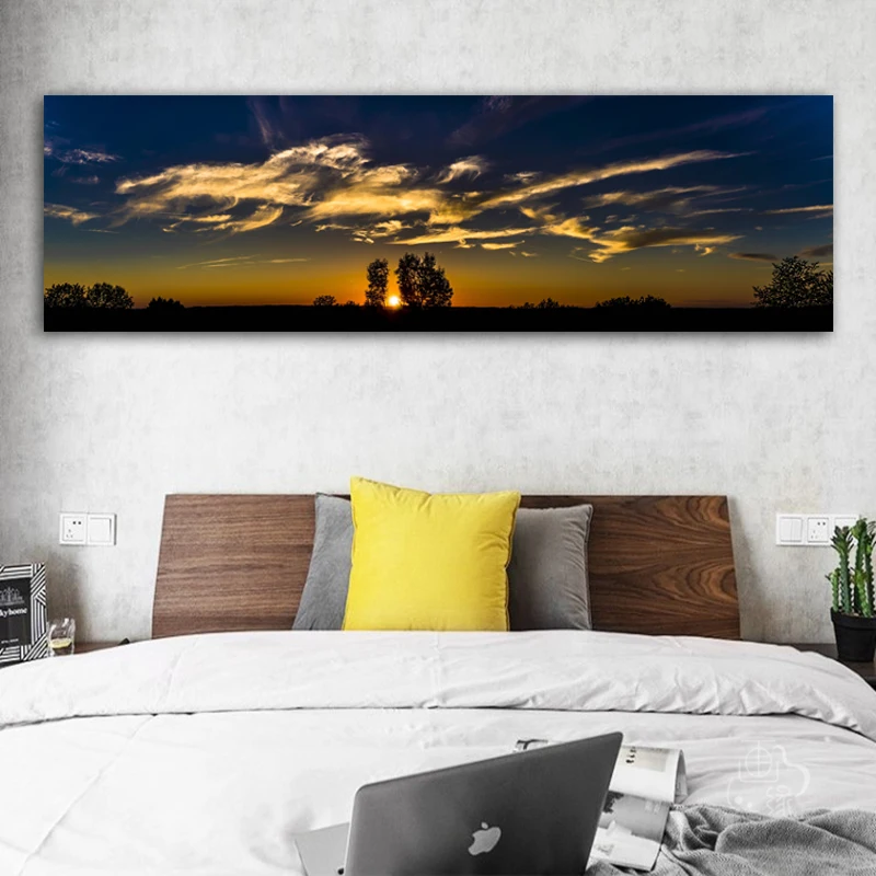 

RELIABLI ART Clouds Sky Pictures Dusk prints Landscape Painting Wall Art For Living Room Modern Decorative Painting Posters