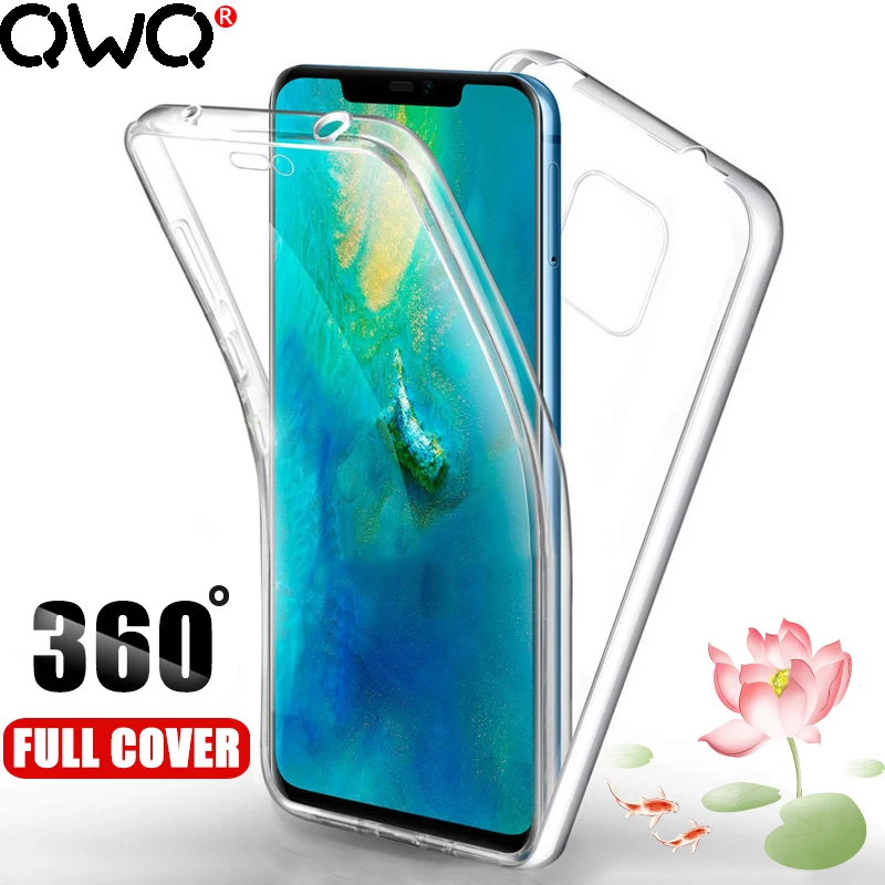 

360 Full Cover Shockproof Case For Huawei P20 P30 Pro Nova 3 P Smart 2018 2019 Mate 10 20 30 Lite TPU Silicone Transparent Case