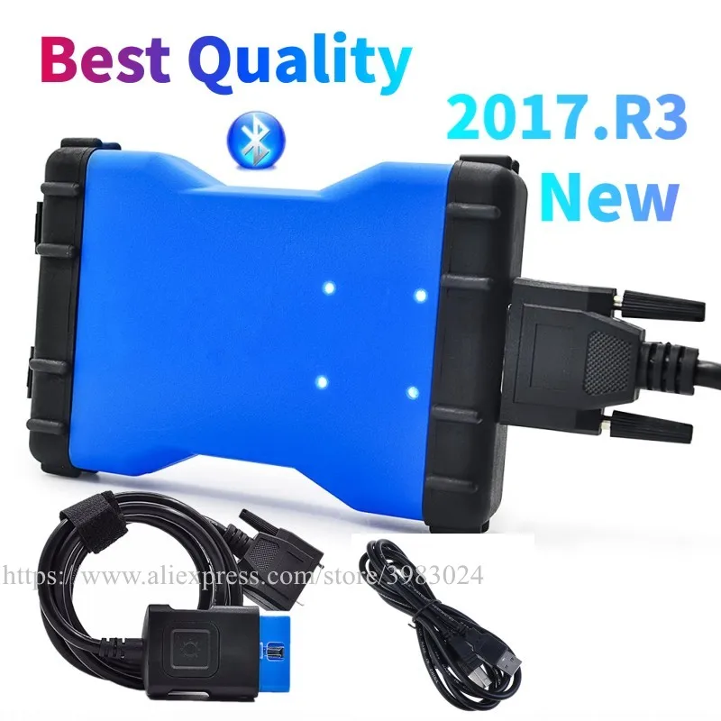 Новинка синего цвета VD DS150E CDP OBD 2017.R3 VCI Bluetooth для диагностического ремонта delicht