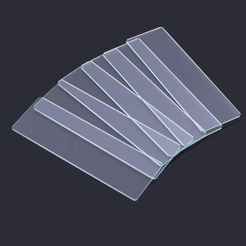 

50 Pcs 7101 Polished Edge Microscope Slides for Preparation of Specimen Glass Cover Slips Optical Instruments Microscope