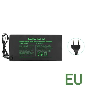 

52x24CM EU/US Plug Seedling Heat Mat Waterproof Plant Seed Germination Propagation Clone Starter Warm Pad Mat Garden Supplies