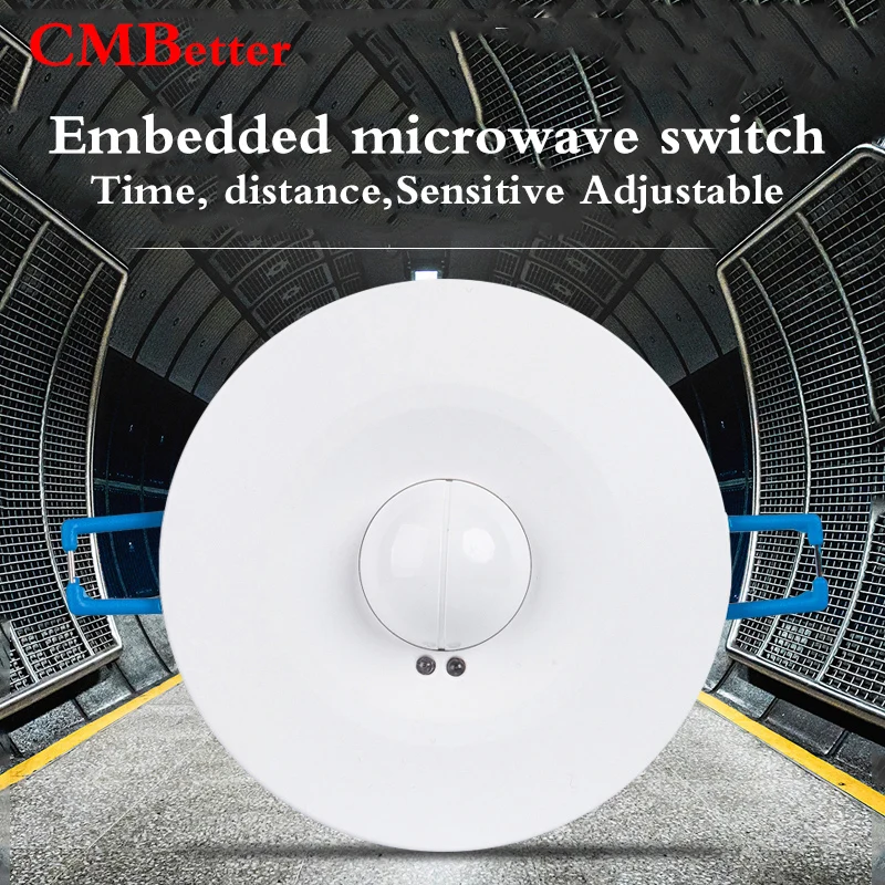 Newest arrival Microwave induction sensor switch Ceiling human body infrared induction switch sensors 220V-240V CM090 (2)