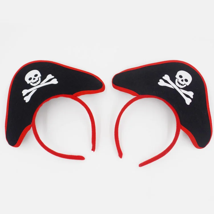 Микки Минни уши Хэллоуин Пиратская повязка призрак праздничные волосы обруч