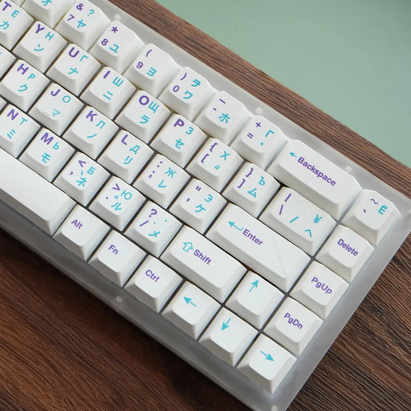 

1 Set PBT Dye Subbed Keycap GMK Pbow Russian Japanese Korean Key Caps Cherry Profile For MX Switch Mechanical Keyboard