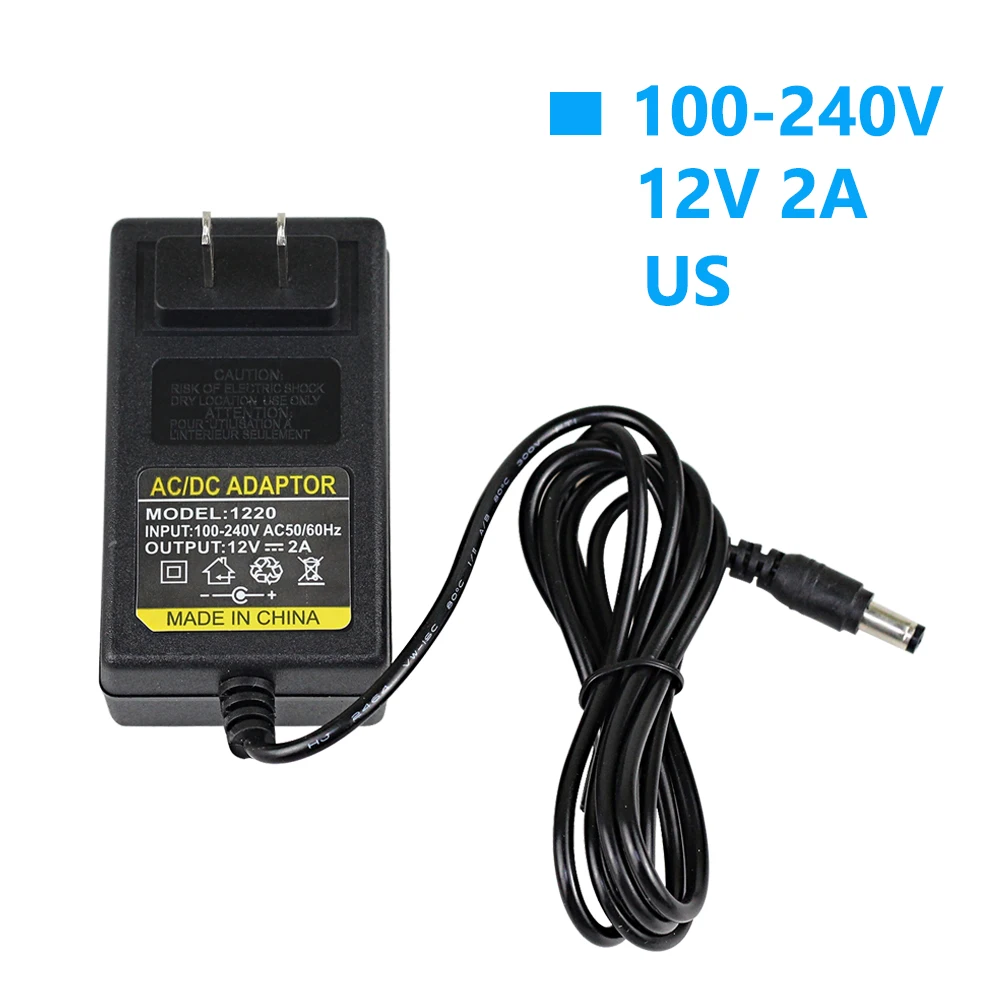 AC 110-240V DC 5V 6V 8V 10V 12V 1A 2A Универсальный адаптер питания длиной 1,5 метров EU US AU UK адаптер зарядного устройства светодиодные полосы лампы