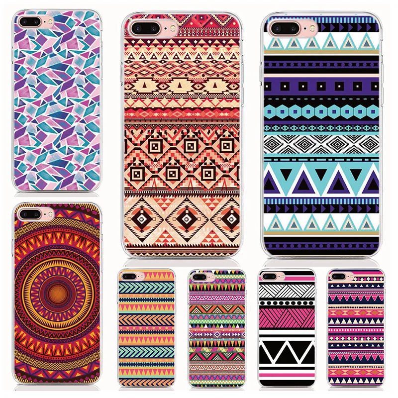 For Samsung Galaxy S20 S11 S8 Plus S11E S7 Edge Silicone Case Aztec Tribal Back Cell Phone Cover for case | Мобильные телефоны и