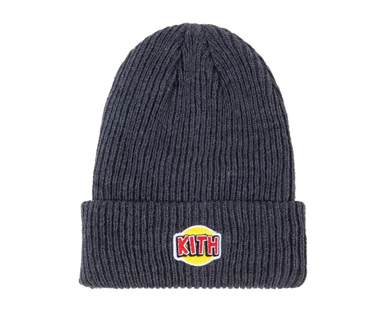 KITH Box с логотипом, зимние шапки бини для мужчин и женщин, женские Акриловые шапки с манжетами и черепами, вязаные хип-хоп Harajuku повседневные Шапки для улицы