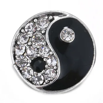 

10Pcs/lot Snap Metal Button Bracelet Bangles Fit DIY 18mm Snap Buttons Charm Bracelets Jewelry