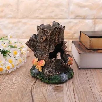 

Reptile Vivarium Hiding Case Snake Gecko Dragon Half Log Hide Rock Tree Hole 23GA