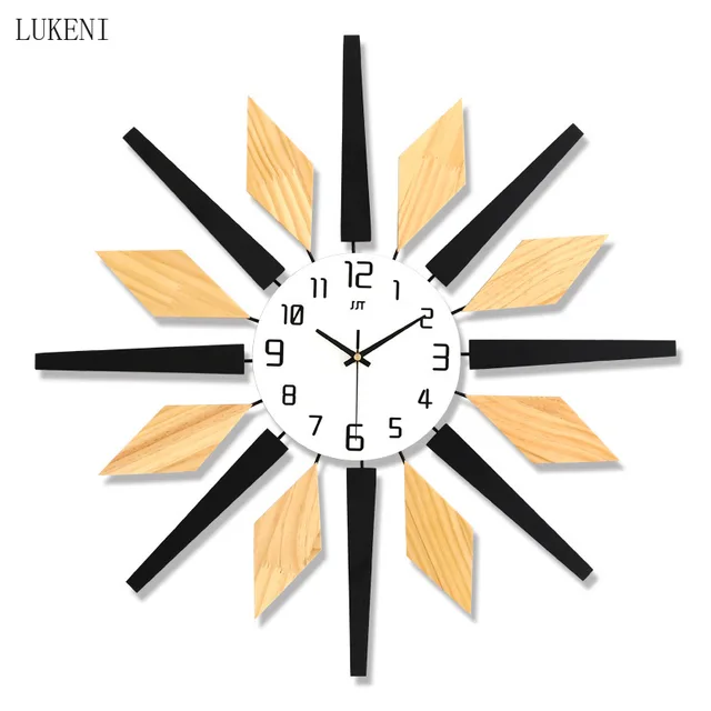 $US $130.28 65cm Wooden Clock Watch Wall Clock Fashion Creative Clock Quartz Clock Hanging Decorations