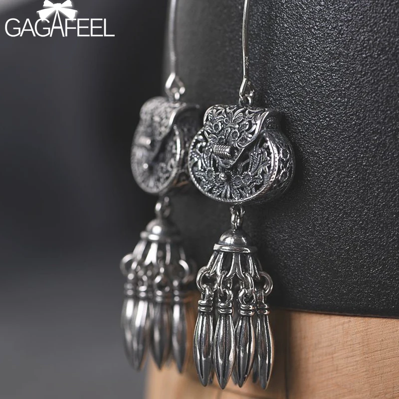 Женские серьги-подвески GAGAFEEL из стерлингового серебра 925 пробы | Украшения и