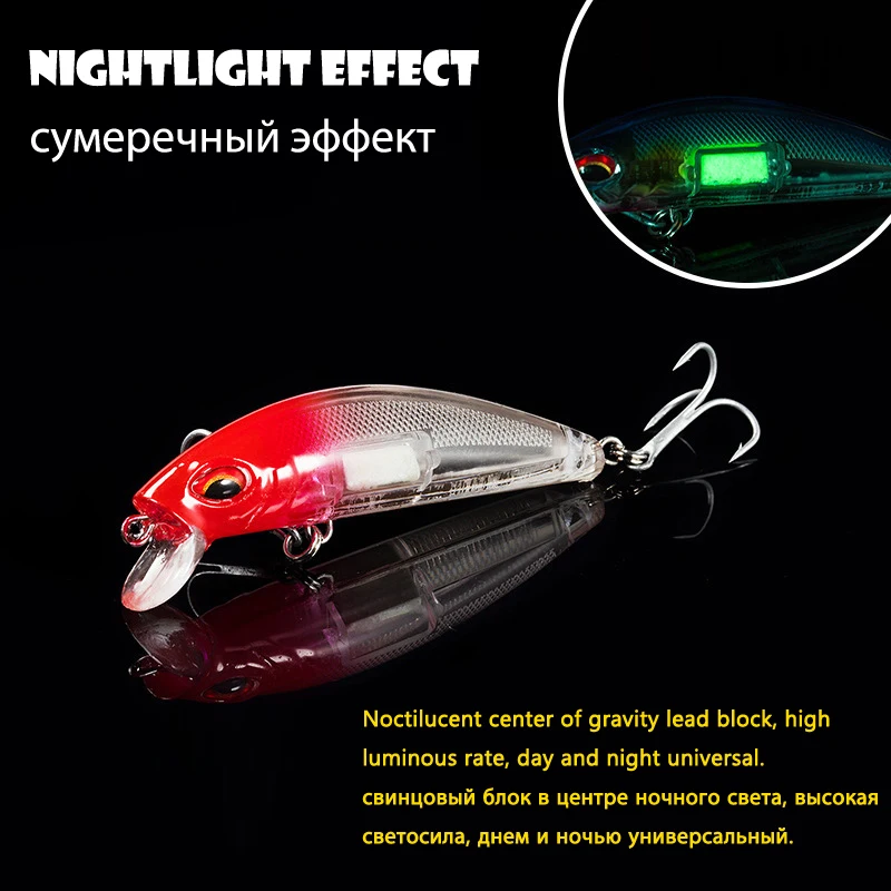 Приманка идущая ко дну Рыбацкая рыболовная приманка твердый воблер с перьями BKK