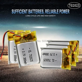 

10pcs Polymer battery 220 mah 3.7V 702025 smart home MP3 speakers Li-ion battery for dvr,GPS,mp3,mp4,cell phone,speaker
