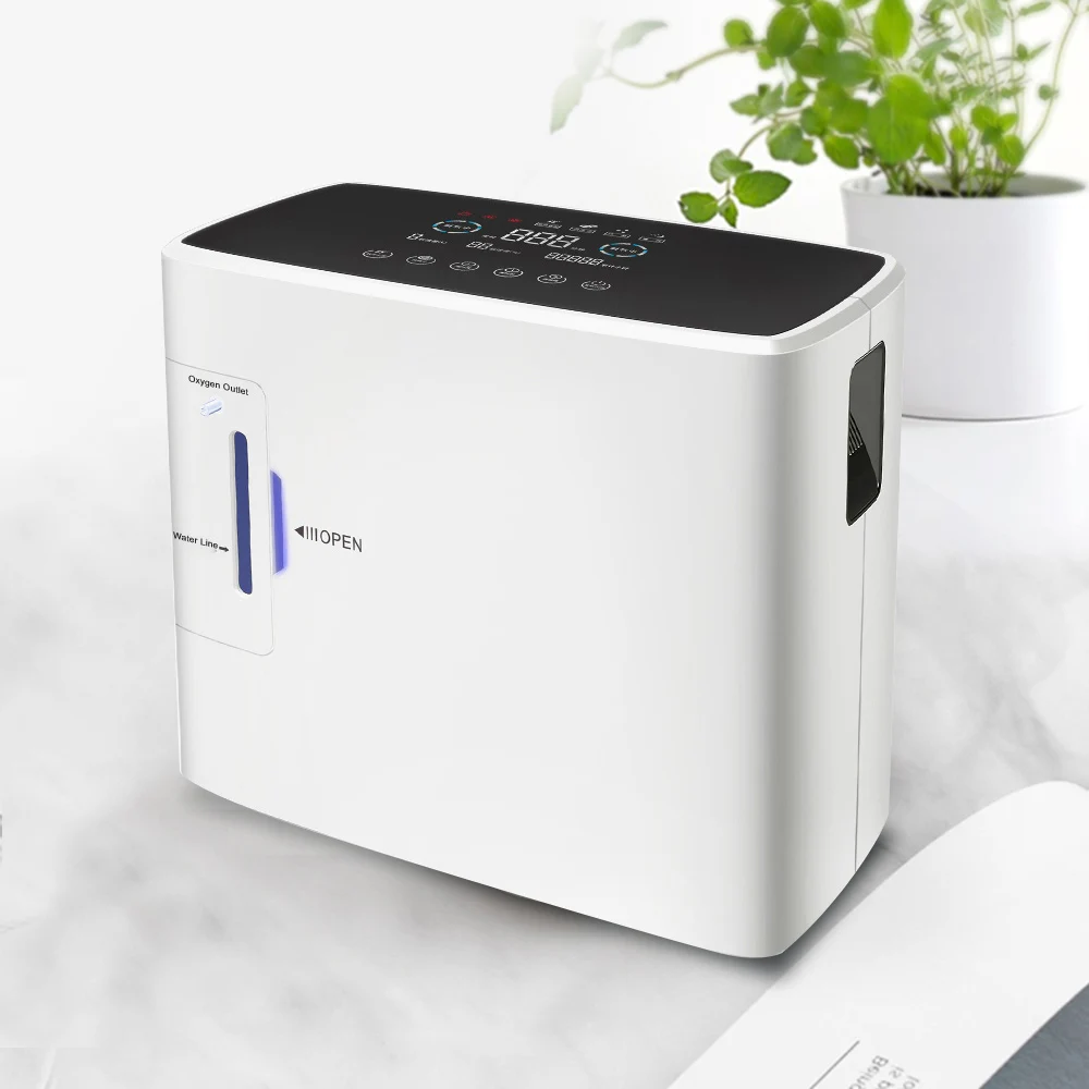 

1-6L/Min Portable Oxygen Generator With Intelligent Voice Home Medical O2 Concentrator Air Purifier Machine
