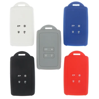 

4 Buttons 10.2*5.2cm Silicone Car Key Cover Set Remote Key Holder Protector Case