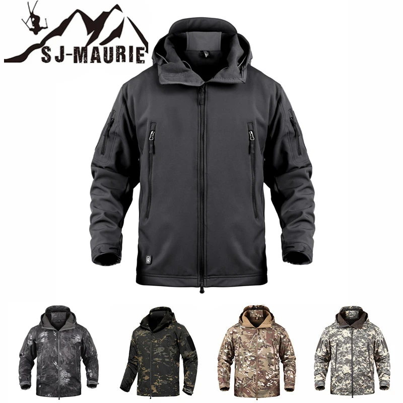 

SJ-MAURIE Hot Outdoor Men Hunting Jacket Waterproof Military Tactical Fleece Hunting Clothes Fishing Hiking Jacket Winter Coat