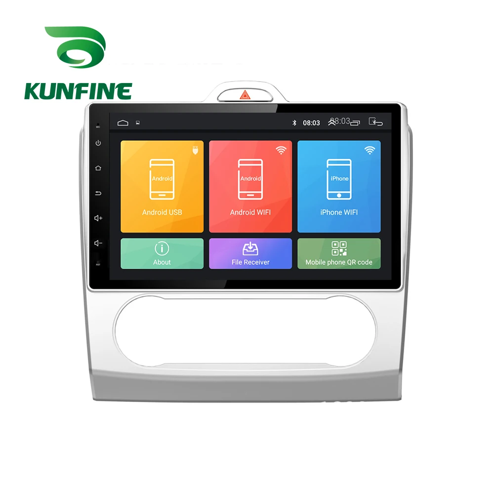 Восьмиядерный 1024*600 Android 8,1 автомобильный DVD gps навигатор плеер Deckless стерео для FORD Focus 2004-2011 головное устройство радио