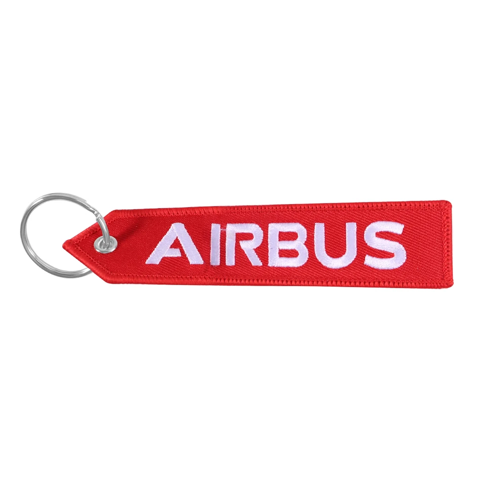 AIRBUS Keychain Phone Straps Double-sided Embroidery A320 Aviation Key Ring Chain for Aviation Gift Strap Lanyard for Mobile (2)