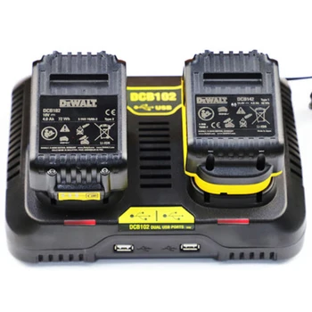 

Dcb102 Double Li-Ion Battery Charger Tool Accessory Usb Out 5V For DeWalt Fast Charging Postion Dual Dcb101 Dcb200 Dcb140 Dcb1