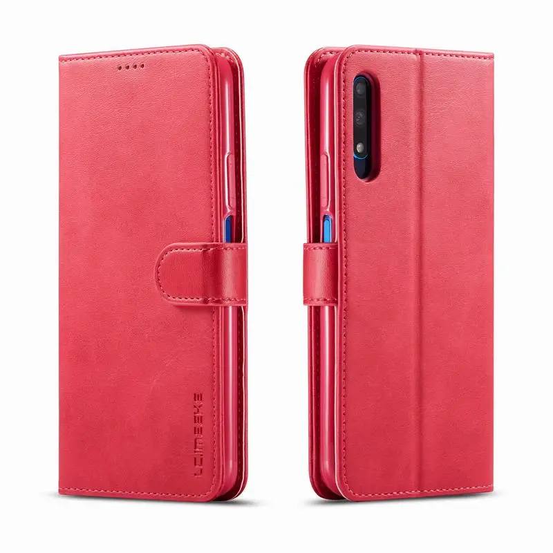 Rose red Чехол для huawei Honor 9X, откидной Чехол-кошелек, чехол для Honor 9X Pro, кожаный роскошный чехол-книжка, Магнитный чехол для huawei 9X Honor, чехол для телефона - Цвет: Rose red