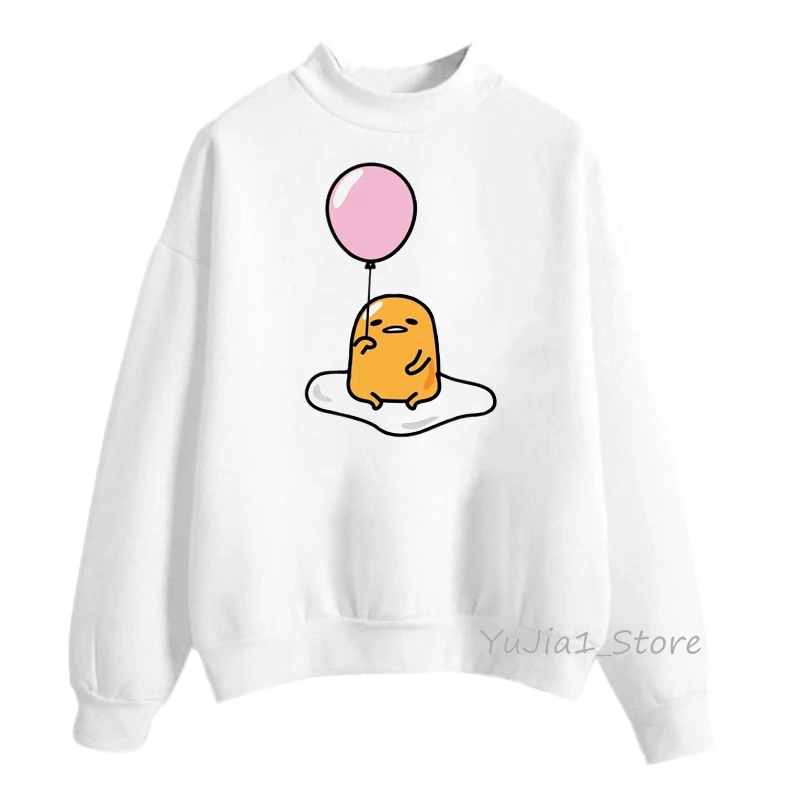 Забавный ленивый яичный желток Gudetama толстовки женские harajuku kawaii Толстовка аниме милые кофты зимняя одежда толстовка женская уличная одежда