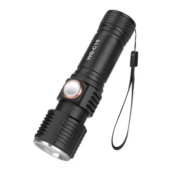 

Zoomable T6 LED Flashlight 3 Modes Aluminum Alloy 3800 Lumens Powerful Ultra Bright LED Working Lamp Camping Torch Lamp