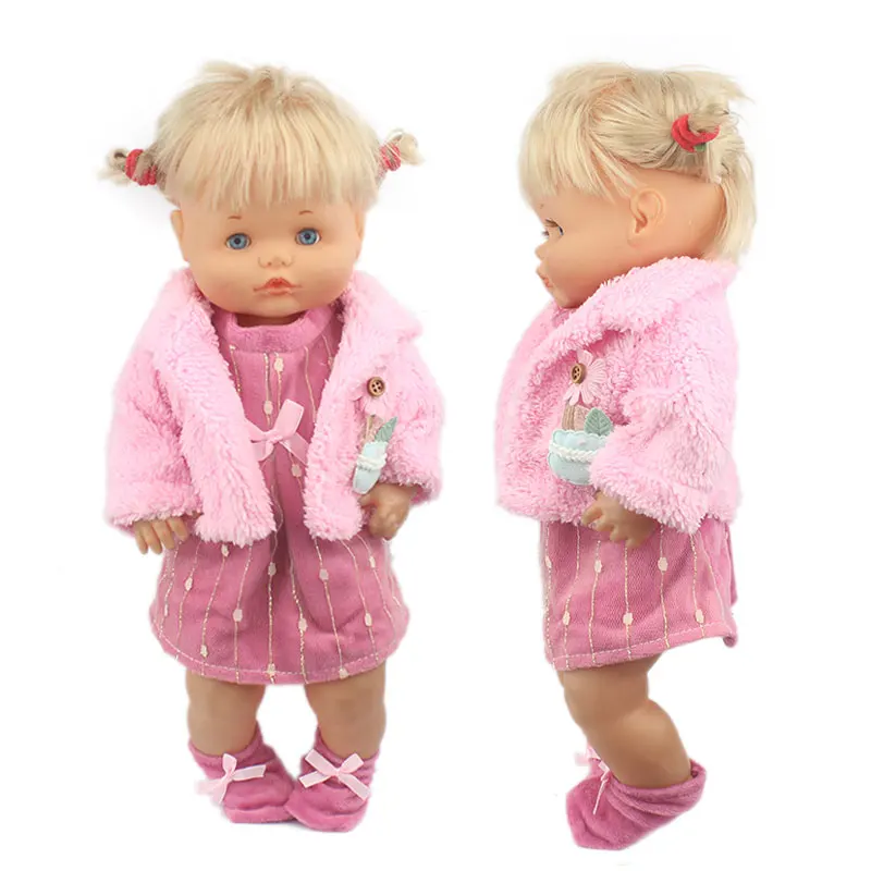 Lovely Suit For 42cm Famosa Nenuco Doll 17 Inches Baby Girl Doll Clothes And Accessories