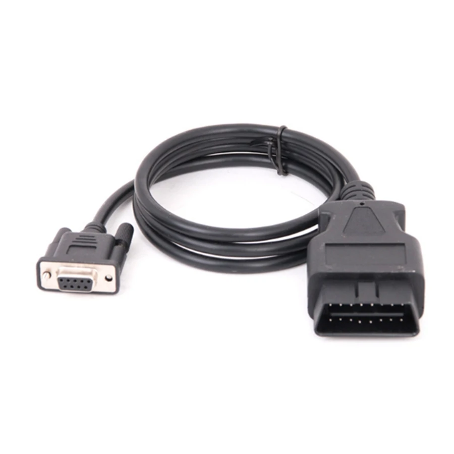 Universal 16PIN DB9 RS232 Serial Cable for Diagnostic Adapter Scanner OBDII Connertor Auto Vehicle OBD2 Extender | Автомобили и
