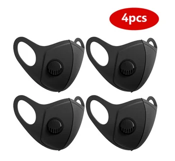 

2/4/8PCS Sponge Dust Mask PM2.5 Anti Pollution Respirator Washable Reusable Mask Anti-spray Unisex Mouth Muffle /Travel/ Cycling