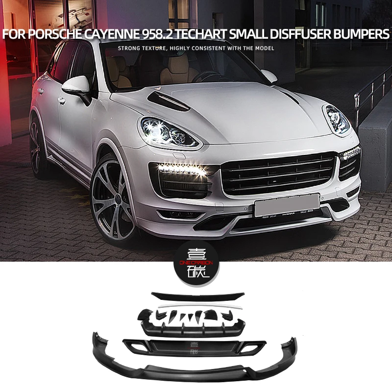 Rear Bumper Diffuser Lip Spoiler Bumper Guard For Porsche Cayenne 958.2