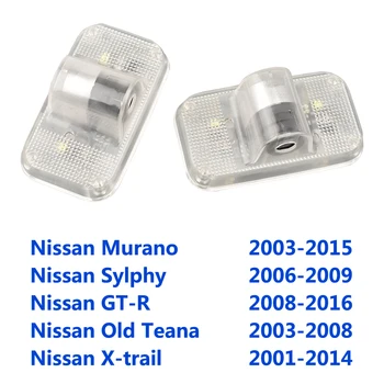 

For NISSAN Murano Z50 Z51 SYLPHY G-TR GTR R35 Teana J31 X-trail T30 T31 Car Nissan Logo Door Light Ghost Shadow Projector
