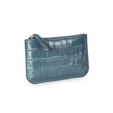 

2021 New Leather Small Wallet Female Crocodile Grain Cowhide Fashion Coin Purse Tassel Zipper Card Holder