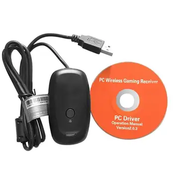 

Wireless Gamepad PC Adapter Controller Gaming USB Receiver for Xbox 360 Console with CD