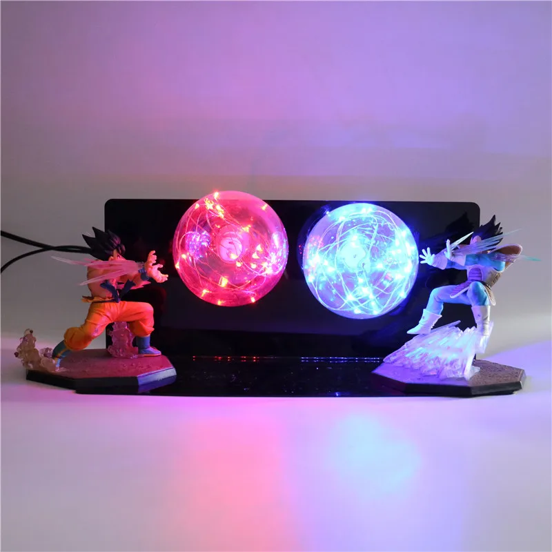 3d лампа DBZ Goku vs Vegeta светодиодная аниме Luminaria для детей малышей сделай сам