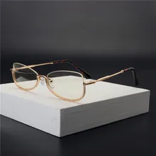 Модные металлические анти-синие очки для чтения wo мужские анти-синие пресбиопические wo мужские овальные очки для чтения с бриллиантами NX