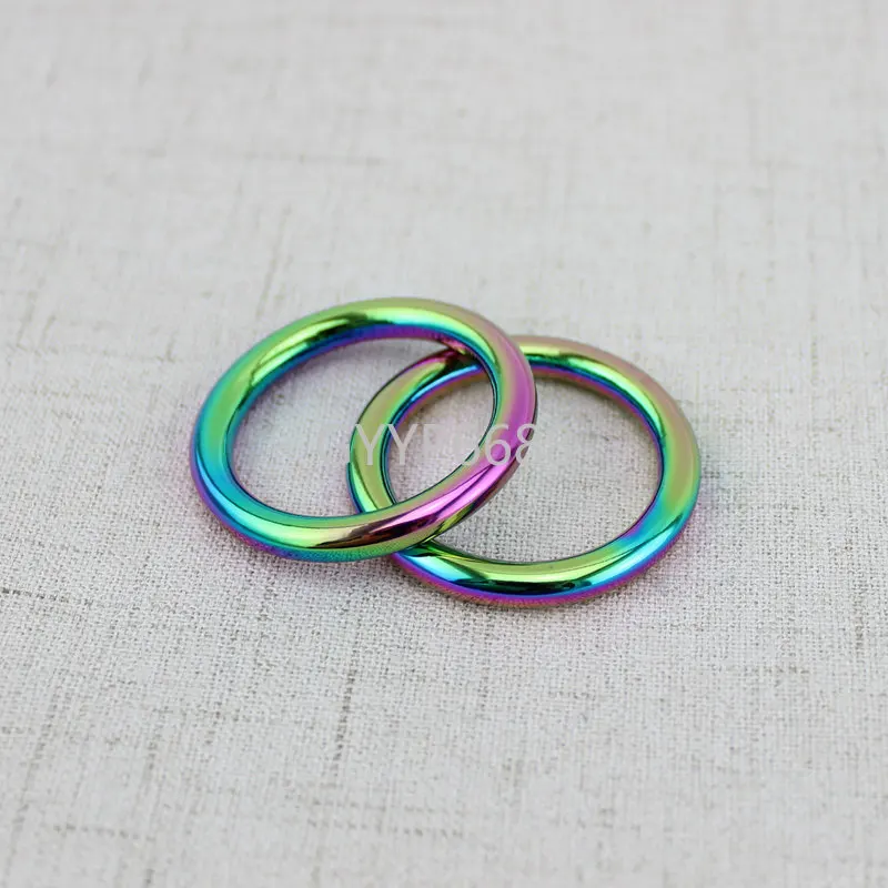 10-30-100pcs 1.6cm 1.8cm 2.5cm 3cm Rainbow Pet's Strap O Ring,bags'  Accessories,alloy Welded Rings,closed Round O Ring - Bag Parts &  Accessories - AliExpress
