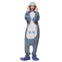 Кигуруми пижамы комбинезоны для взрослых женские пижамы Пижама комбинезон "Сова" для взрослых зимняя Фланелевая пижама цельные ночные