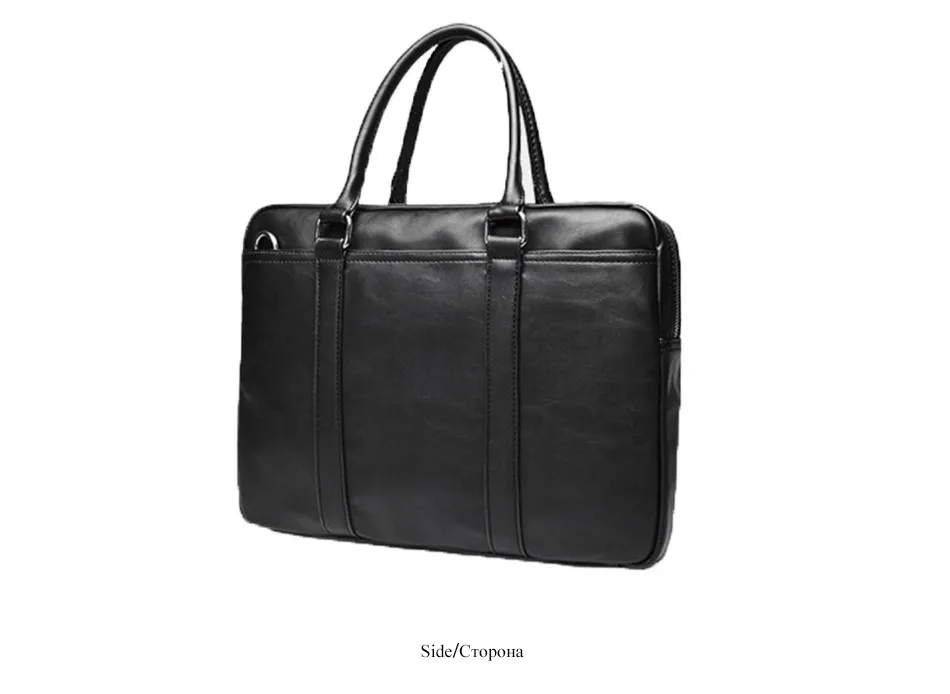 Promotion Simple Famous Brand Business Men Briefcase Bag Luxury Leather Laptop Bag Man Shoulder Bag bolsa maleta