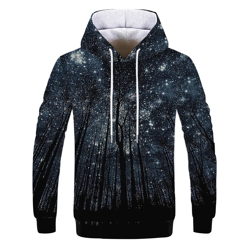 Space Galaxy Hoodies Men/Women Sweatshirt Hooded 3d Brand Clothing Cap