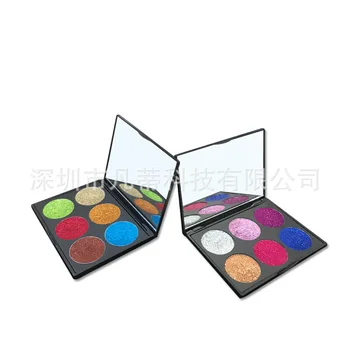 

1F Minimum20, 6 color sequins eye shadow golden onion powder can private label custom logo if meet minimum wholesale cosmetics
