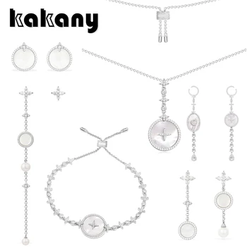 

KAKANY New Fashion 1: 1 High Quality Natural Mother Shell With Pearl Series Monaco Women Charm Jewelry Birthday Party Gift