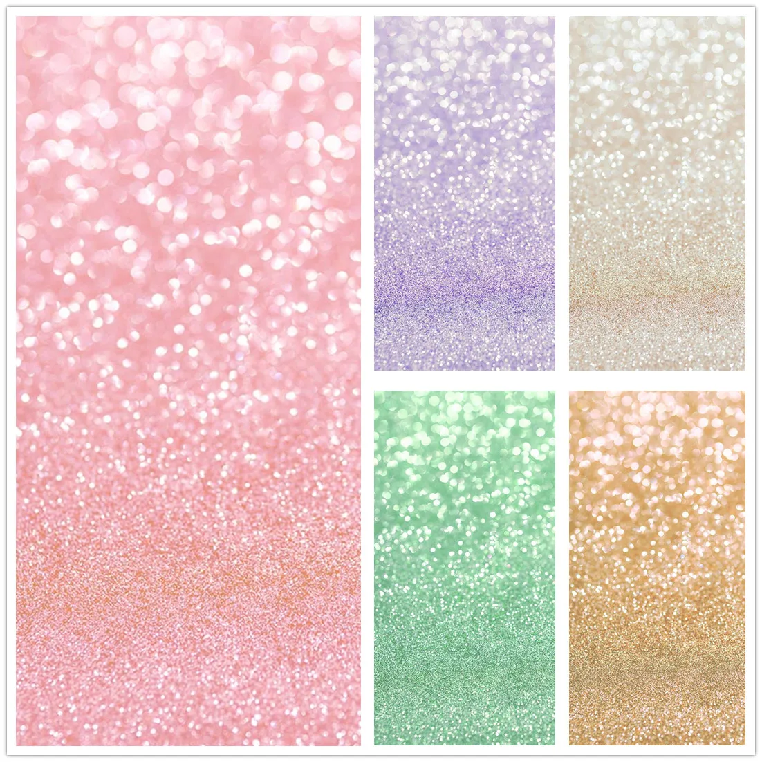 

Mehofond Glitter Light Bokeh Backdrop Polka Dots Baby Shower Birthday Portrait Photography Background Photo Studio Photocall