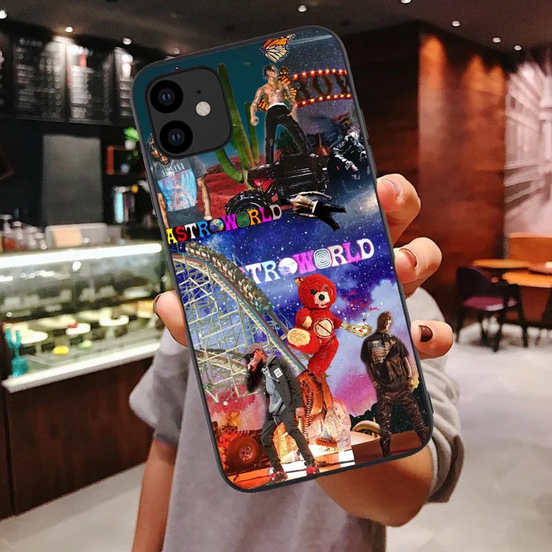 Travis Scott Astroworld Tour silicone Case For iPhone 11 Pro Max xs wish you were here For iPhone 6 6s 7 8 Plus X XR Xs Max